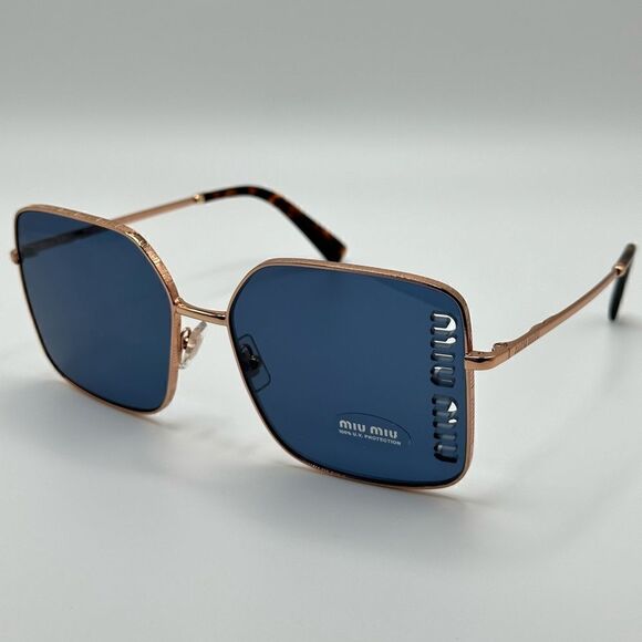 MIU MIU Sunglasses MU51YS ZVF1V1 Rose Gold/Dark Blue Women NEW main image 6